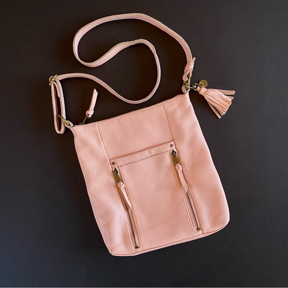 The Sak Bags The Sak Genuine Leather Pink Crossbody Bag Purse